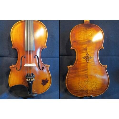 Strad style SONG maestro 4/4 violin inlaid rosewood & carving,Great sound #12395