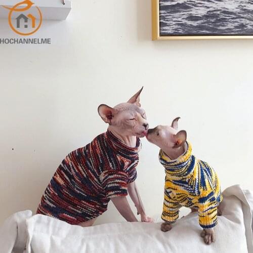 Warm Sphinx Clothes Cotton Cat Clothes Devin Handmade Pets Sweater Dog Clothes Ocelot Dog Winter Clothes