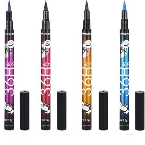 Women 36H Black Eyeliner Pencil Waterproof Pen Precision Long-lasting Liquid Eye Liner Smooth Make Up Beauty Tools for eyeshadow