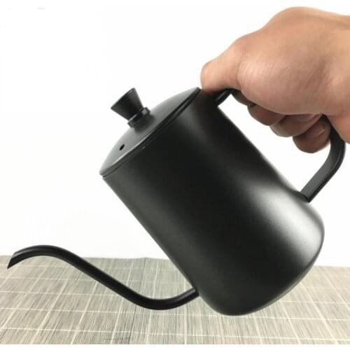1PC Stainless Steel Long Mouth Pot Hand Wash Coffee Makers Espresso Machines Jarras Kettle Gas Termo Hervidor Jug Milk PH 007