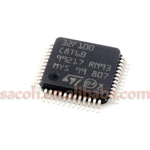 1PCS/lot New OriginaI STM32F100C8T6B STM32F100C8T6 or STM32F100C8T7B STM32F100C8T7 LQPF-48 advanced ARM-based 32-bit MCU