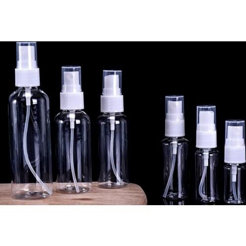 1Pcs Transparent Empty Spray Bottles 30ml/50ml/100ml Plastic Mini Refillable Container Empty Cosmetic Containers