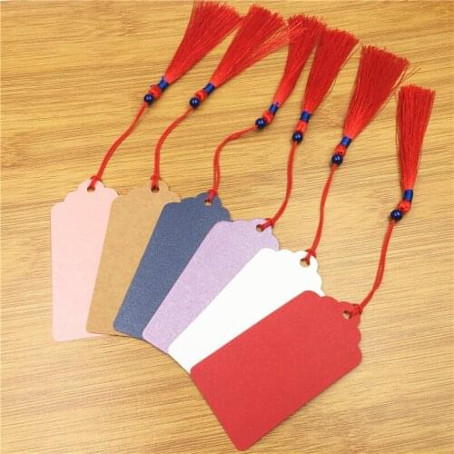 100Pcs/Lot Hollow Heart Design Hanging Kraft Paper Tags Label Note Price Mothers Carnations Bouquet Tags With Tassel Strings