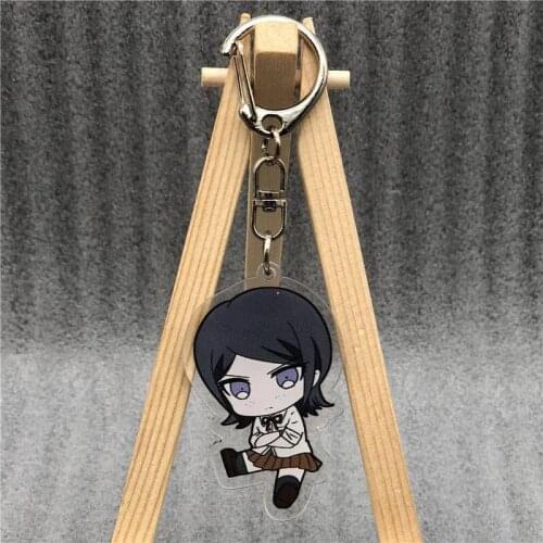 Danganronpa V3 Acrylic Keychain Maizono Sayaka Keyring Acrylic Figure Keyring Cosplay Chains Collection Pendant Model Toy