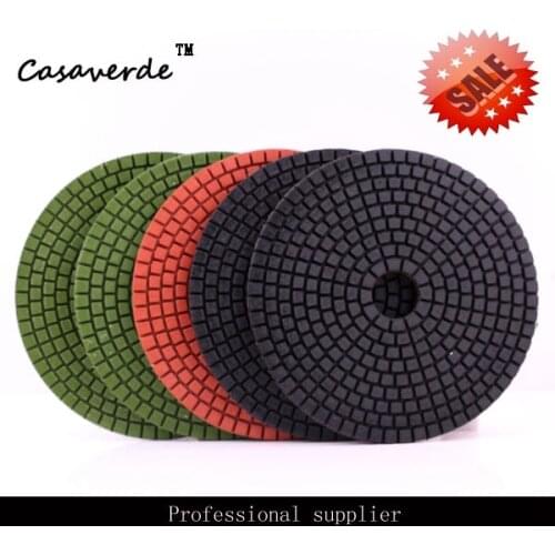 Free Shipping standard 5"(125mm) with 2.5mm flexible 5 inch polishing pads for granite and marble
