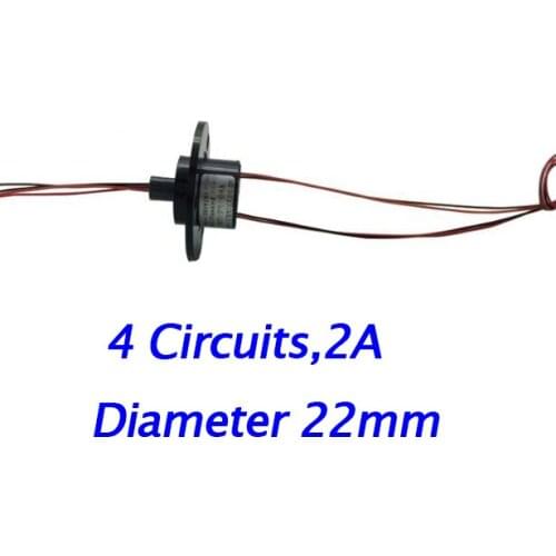 Free Shipping Rotating Light Slip Ring Stage Lights Slip Ring 4 Circuits 2A Diameter 22mm Length 19mm SRC-22-04A Spare parts