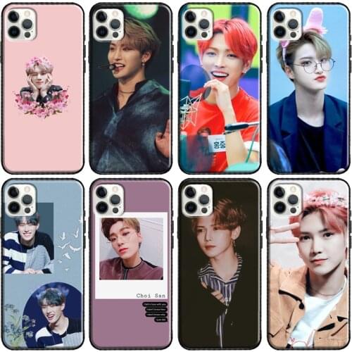 Ateez San Yeosang Mingi Phone Case For Apple iPhone 12 11 Pro Max mini X XR XS Max 7 8 Plus SE 2020 Cover Coque