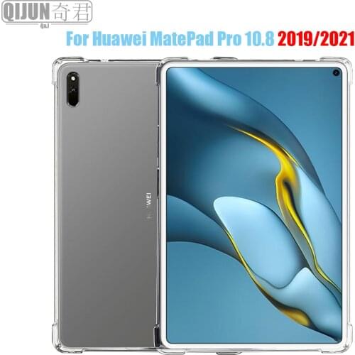 Tablet case for Huawei MatePad Pro 10.8" 2019 2021 Silicone soft shell TPU Airbag cover Transparent Sleeve for MRX-W09 MRR-W29
