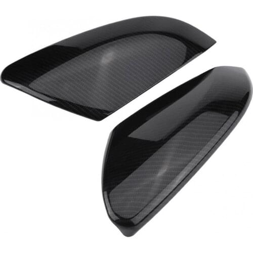 2X Rear Carbon Fiber Style Rearview Mirror Cover for Honda Civic Sedan Coupe 2019 car styling accessories