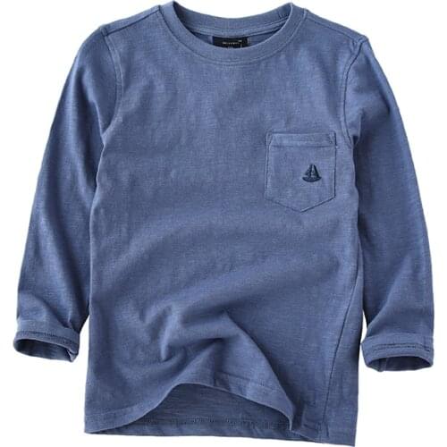 Hot Sale Kids T Shirt Long Sleeve Fashion O-neck T shirt 100% Cotton Boys Girls Tops 2018 Spring Brand New BC092