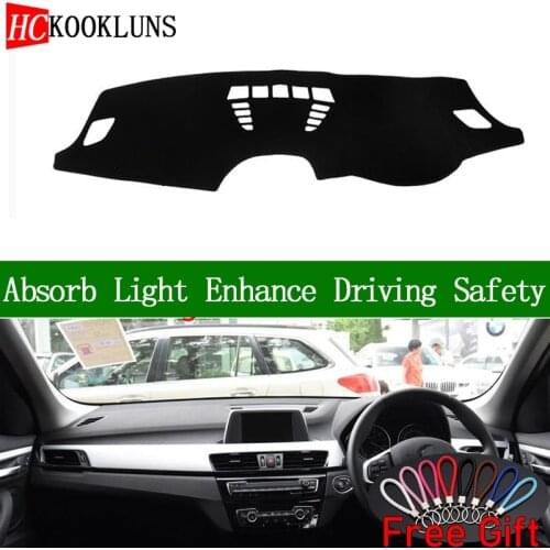 For BMW X1 2016 2017 2018 2019 Right Hand Drive Dashboard Cover Car Stickers Sun Shade Dash Mat Carpet Interior Accessories