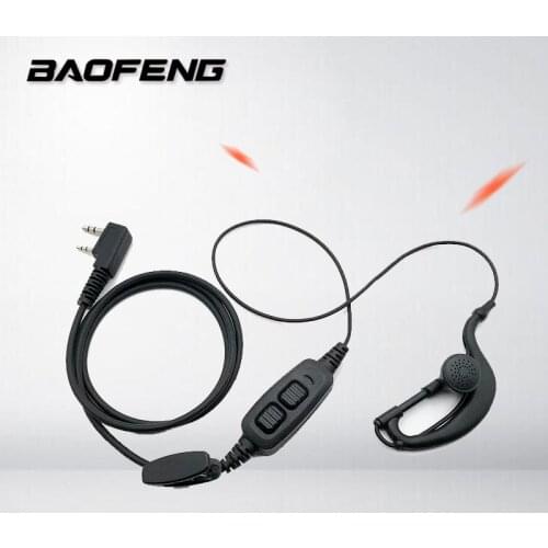 BAOFENG Accessories Original Dual PTT Baofeng Headset Earpiece With Mic For Baofeng UV-82 UV 82 UV82L UV-89 2-way Radio