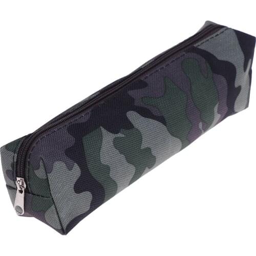 1Pcs Camouflage Pencil Case 14 Color For Boys School Military Style Canvas Zipper School Stationery Supplies SD&HI Pencil Bag