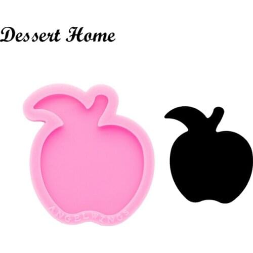 DY0574 Apple Badge Reel Epoxy Resin Molds Phone Grip Socket Silicone Mould DIY Shiny Glossy