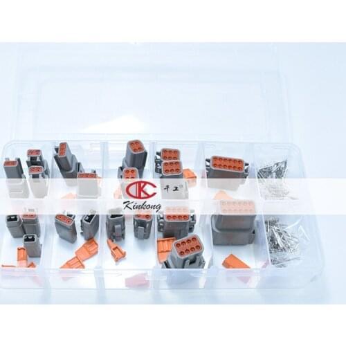 Kinkong customized DEUTSCH kit 2-12 pin female&male connector and accessories DTM-160
