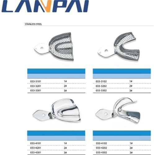 1Pc Dental Impression Trays Stainless Steel