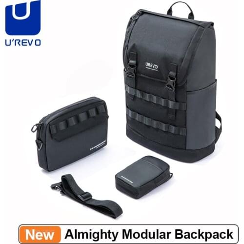 Urevo Almighty Modular Backpack 3 in 1 Quick Disassembly Waterproof Breathable Outdoor Messenger Bag Casual Chest Bag