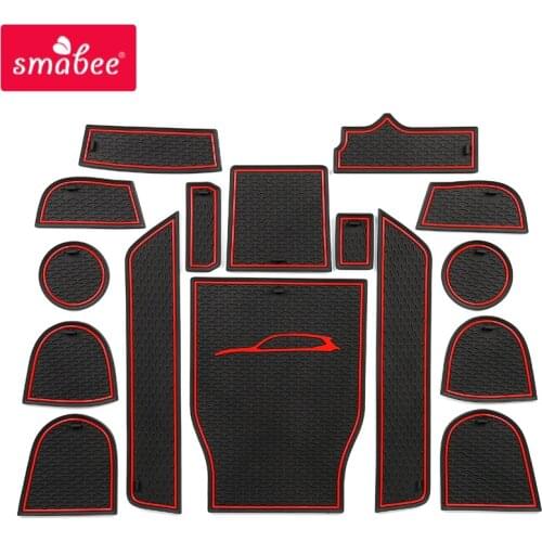 Smabee Gate Slot Pad for BMW X3 2018 2019 G08 G01 Anti-Slip Mat Interior Accessories Cup Holders Non-Slip Mats Rubber Coaster