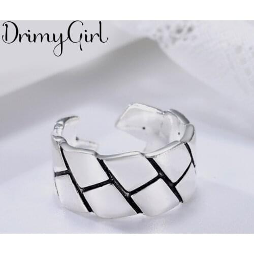 Exaggerated Handmade Geometric Rings Finger Jewelry For Women Retro Gothic Punk Creativity Jewelry 2021