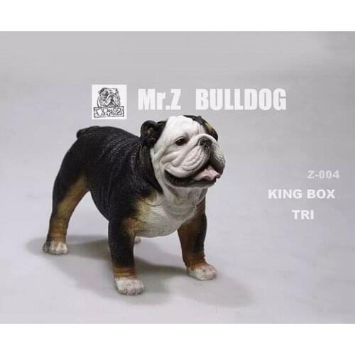 About 11CM Mr.Z 1/6 Scale Simulation Animal dog English Bulldog Model Toy Model For 12" Action Figure Scene Car display parts