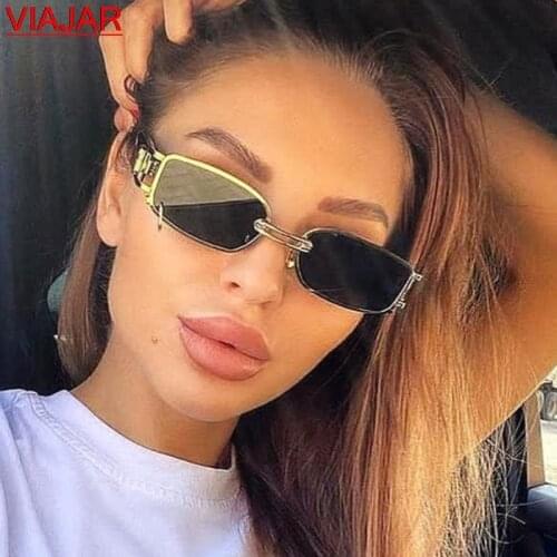 2021 Popular Punk Sun Glasses Fashion Small Rectangle Women Sunglasses Brand Designer Vintage Men Sun Glasses Shades UV400
