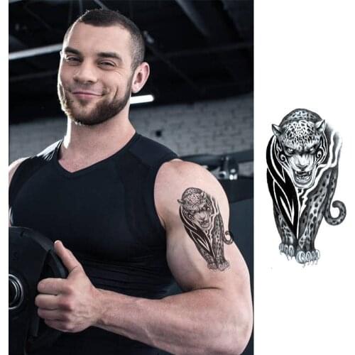 Temporary Waterproof Tattoo Stickers Small Full Arm Stickers Practical Skull Text Animal Convenient And Symbol Totem Tattoo A0O6