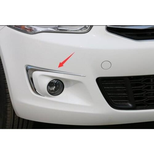 High quality ABS fog light eyebrow 2013 2014 2015 2016 for Citroen C-Elysee daytime running light decoration