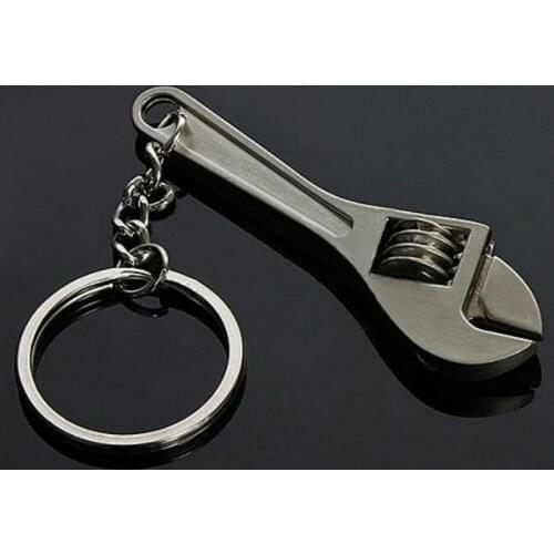 1 pcs Hot Sale Creative Tool Wrench Spanner Key Chain Ring Keyring Metal Keychain Adjustable Jewelry