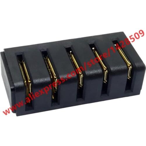 2Pcs 5.0mm Pitch 5-pin Famale Socket Board to Board Large Current Gold-plating Laptop Battery Holder Connector