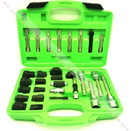 30pcs Alternator Freewheel Pulley Puller Alternators Tool Set Special Socket Set