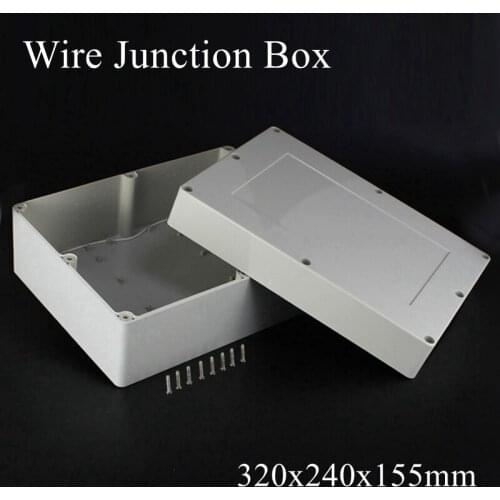 320x240x155mm ABS IP65 Waterproof Plastic Wire Junction Box Distribution Enclosure Project Case Electronic Terminal Instrument