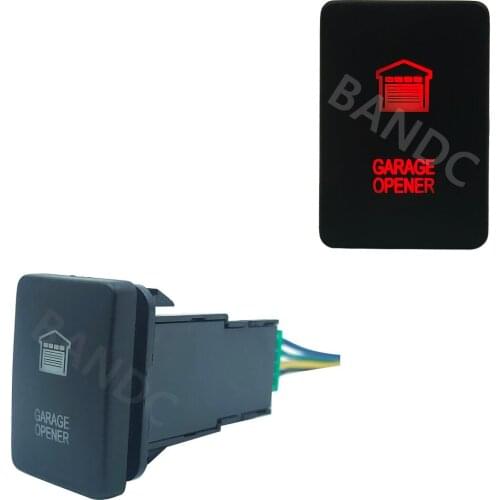 3A 12V DRIVING LIGHT Symbol Momentary Push Switch RED led Illuminated for Toyota Prado Landcruiser RVA4 Hilux, with Wire