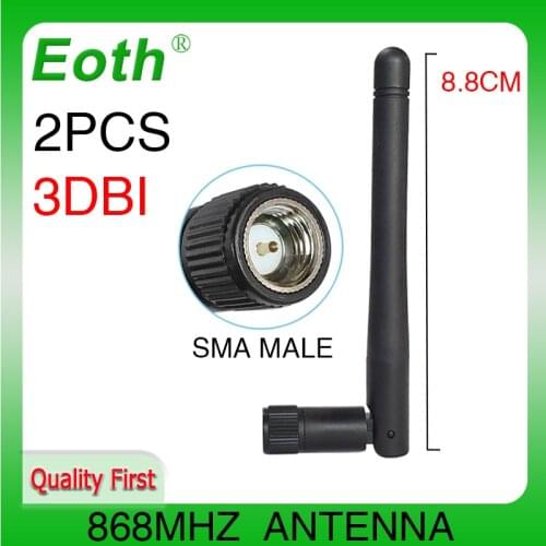 868MHz 915MHz antenna 2pcs 3dbi SMA Male Connector GSM 868 MHz 915 MHz antena LoRa antenna Lorawan antenne for watermeter Emeter