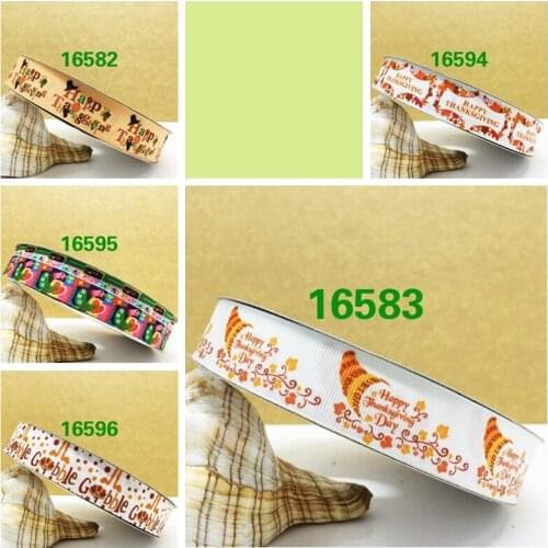 Free shipping 50 yard cartoon printed grosgrain ribbon 16603