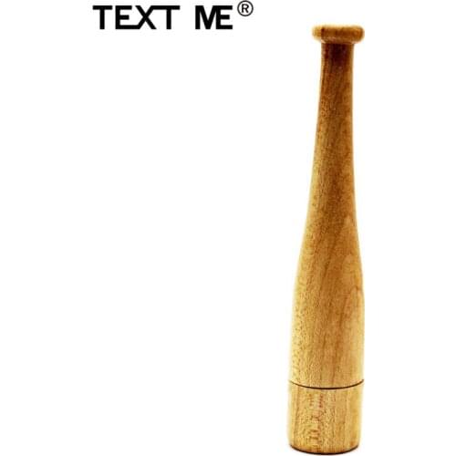TEXT MES Wooden 64GB usb flash drive pen drive 4GB 8GB 16GB 32GB maple baseball bat usb2.0