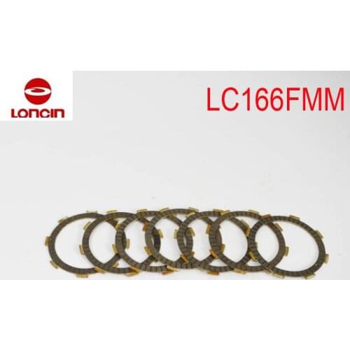 7pcs/lot loncin CB250 LC166FMM air engine clutch plate assembly kayo bosuer bse 250cc dirt bike CQR250