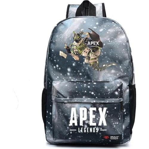 Anime Apex Legends Canvas Backpack Schoolbag High Quality Packsack Casual High Quality Teenger Unisex Student Travel Laptop Bag