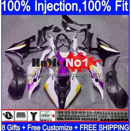 Injection Kit For BMW S1000 RR S 1000 RR CC 2019 2020 2021 purple white 129MC.69 S 1000RR S1000-RR S1000RR 19 20 21 OEM Fairings