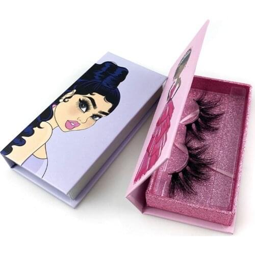 25mm Mink Lash Boxes Wholesale Eyelash Packaging Newest 50 Pcs Empty Lashes Case With Transparent Tray Princes Boxes Packaging