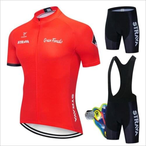 Strava 2021 short-sleeved cycling clothing suit, bicycle sunscreen and breathable clothing, quick-drying cycling clothing