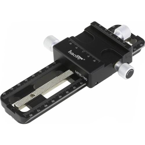MFR-180 Fine-tuning Tripod Head Pair Focus Stack for Macro Photography Two-way Sliding Table Linear Stage Optical Platform
