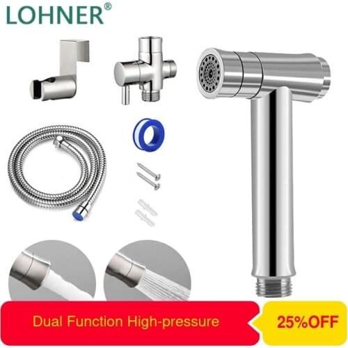 Lohner Bidet Lavement High-pressure Sprayer Anal Shower Doucha Hygienic Anus Portable Cleaner Toilet Attachment Rociador Washer