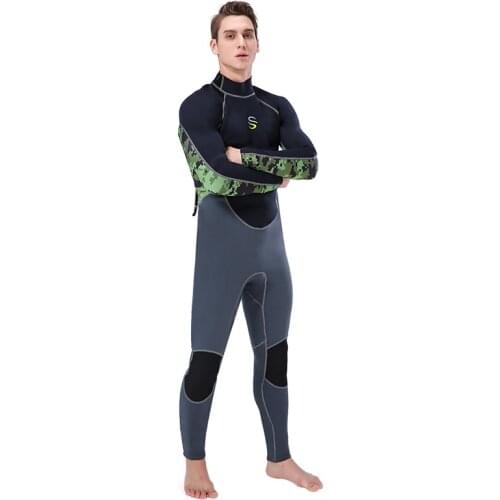 Mens Stretch 2mm Neoprene Wetsuit Back Zip Full Body Diving Suit one Piece for Snorkeling, Scuba Diving Swimming Surfing Spring