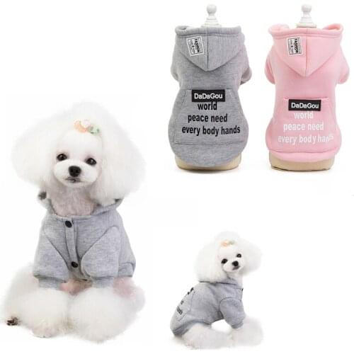 Soft Dog Clothes Winter Hoodie Pet Dog Clothes Hoodies For Small Dog Chihuahua Pug French Bulldog Clothing Puppy Dog Coat Jacket