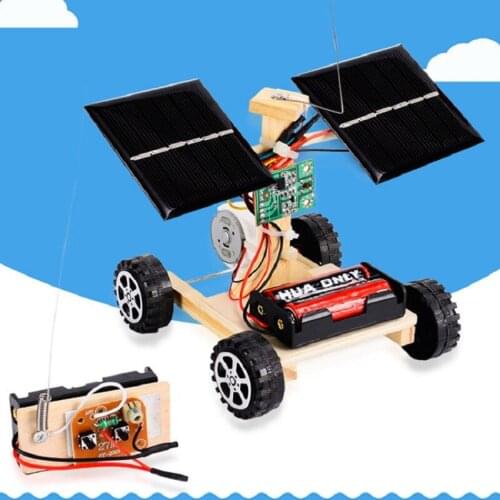 DIY Kit Remote Control Solar car Science Experiment Kids STEM Electronic Education Technology Physics Toys for School Children