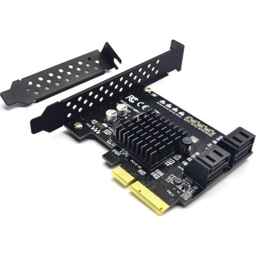 New 4-Port SATA III 6Gbps PCIE RAID Host Controller Card Supports HyperDuo SSD Hierarchical IPFS Hard Disk Port Multiplier