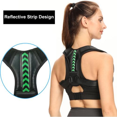 Professional S/M/L/XL Unisex Back Prevention of Hump Adjustable Postural Correction Breathable Straightening Belt