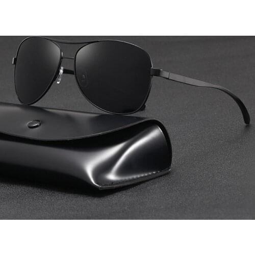 ZXWLYXGX Men Vintage Aluminum Polarized Sunglasses Classic Brand Sun glasses Coating Lens Driving Eyewear For Men/Women