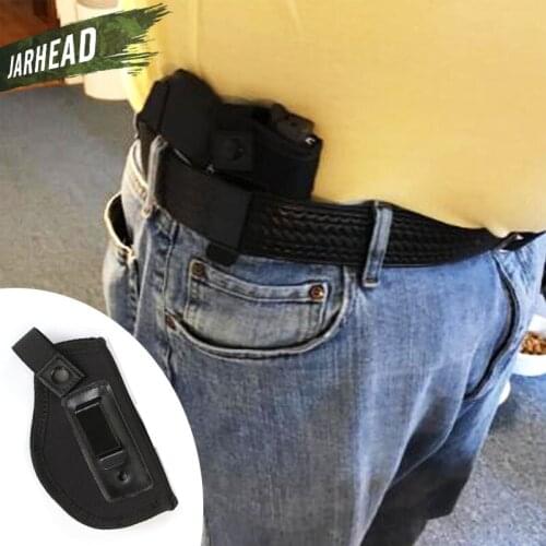 Tactical Stealth Holster Leather Universal Pistol Holster Army Fan Hunter Equipment Invisible Holsters (14*6.5cm)