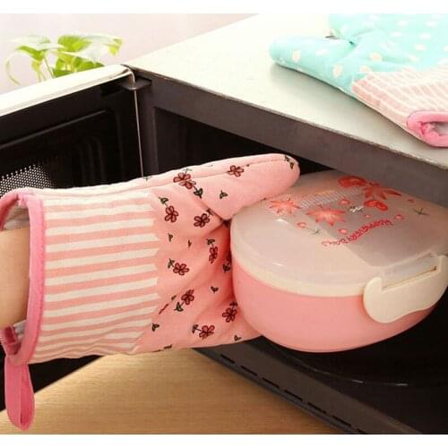 Heat-Insulating Kitchen Gloves Cooking Microwave Gloves Scald-Proof Baking BBQ Oven Potholders Oven Mitts Baking Accessories
